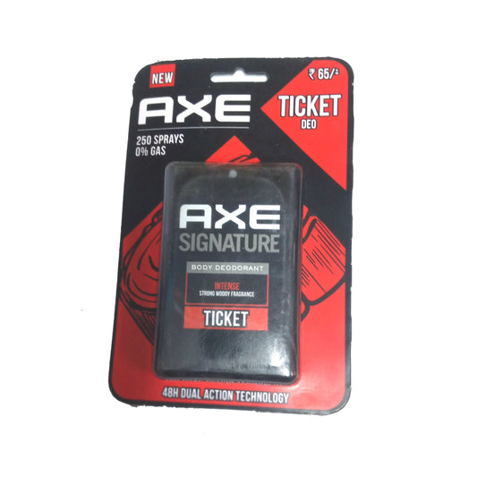 Axe Signature Ticket Intense Long Lasting Pocket Deodorant, 17ML