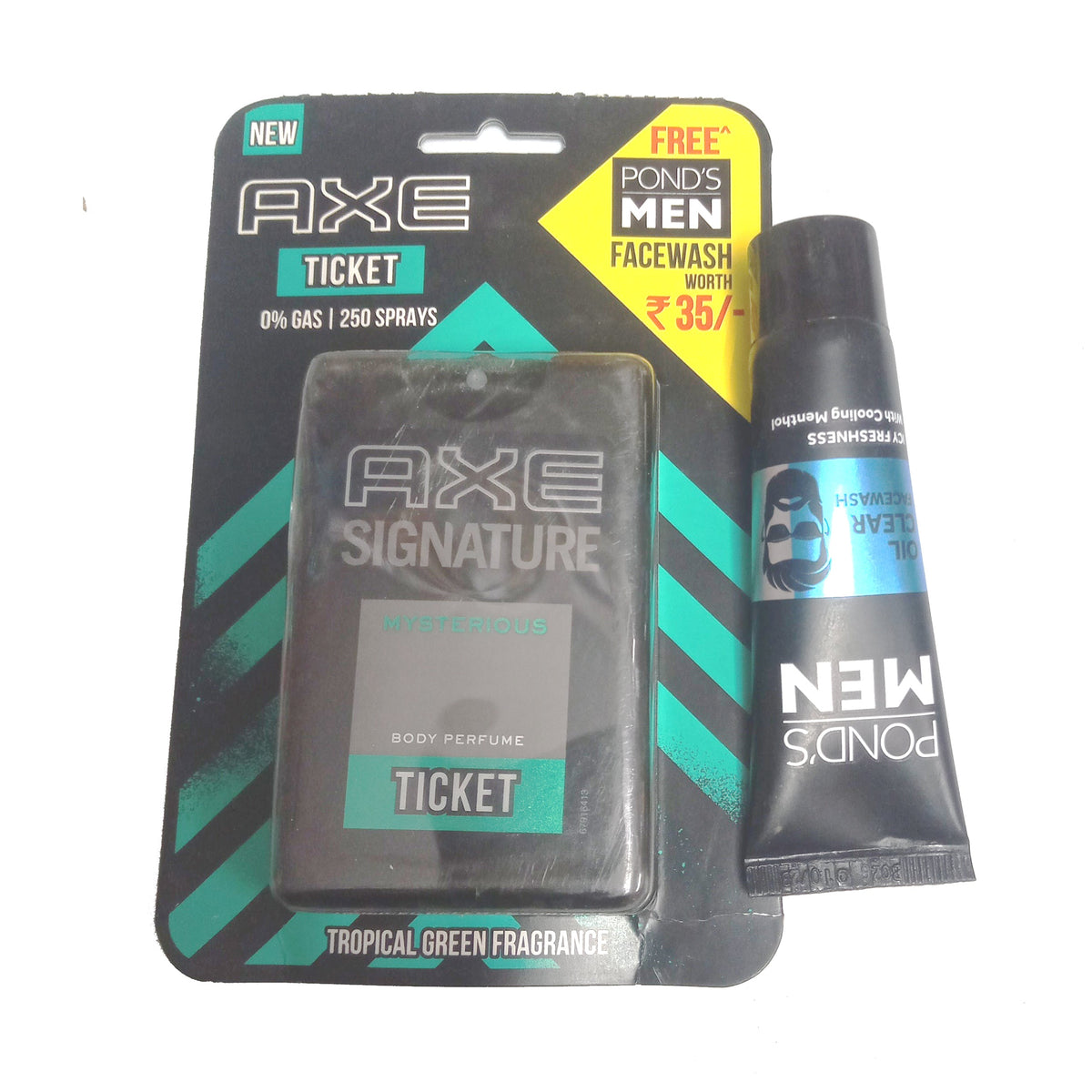 AXE Signature Intense Ticket Perfume -17 ml  (Free Pond’S Men Oil Clear Facewash 15G)