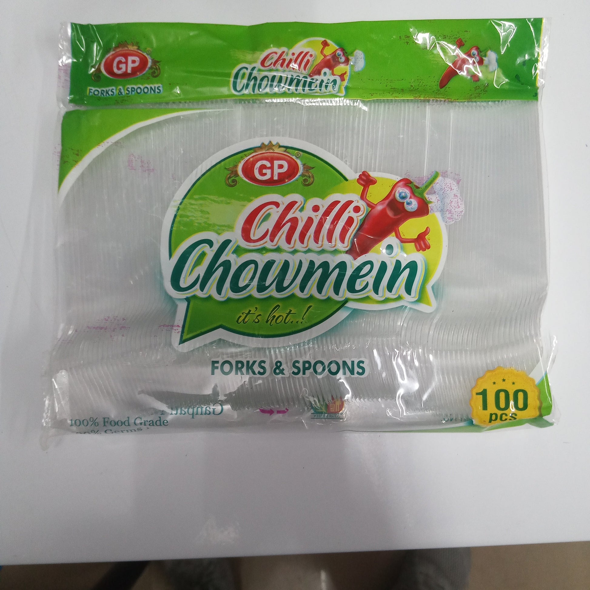 Plastic Natural Chilli Chow Mein Fork, 100N