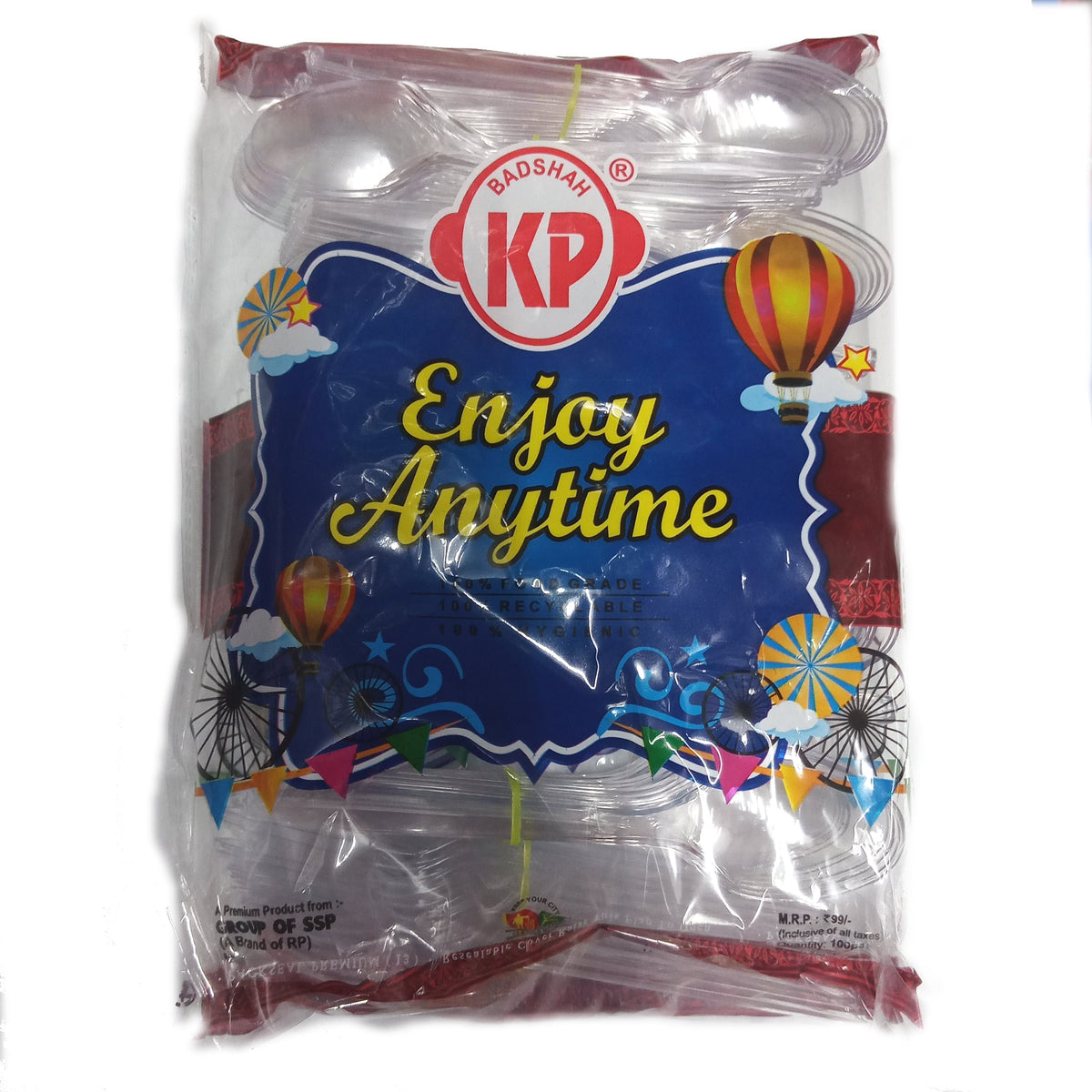 Badshah KP Partyzone Plastic PS Nali Spoon, 80 N