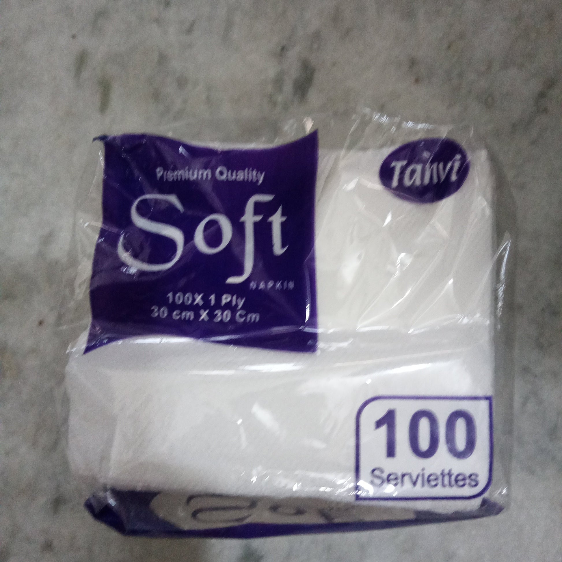 Tanvi Premium Quality Soft 100*1 Ply 30cm*30cm, 1N