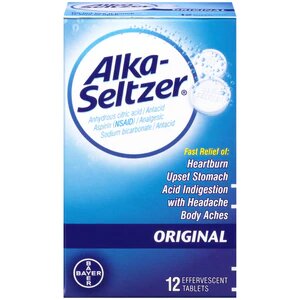 Alka-Seltzer Original Heartburn Relief Antacid Tablets, 12 count