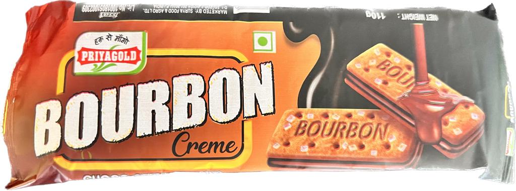 Priyagold Bourbon choco cream biscuits, 110 grams