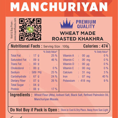 Kaant Foods Manchurian Khakhra | 200 gms