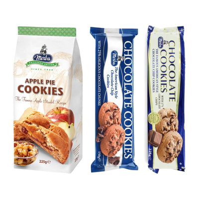Chocolate Cookies 37% And Chocolate Cookies 25% And Patisserie Apple Pie Cookies|Combo Of 3