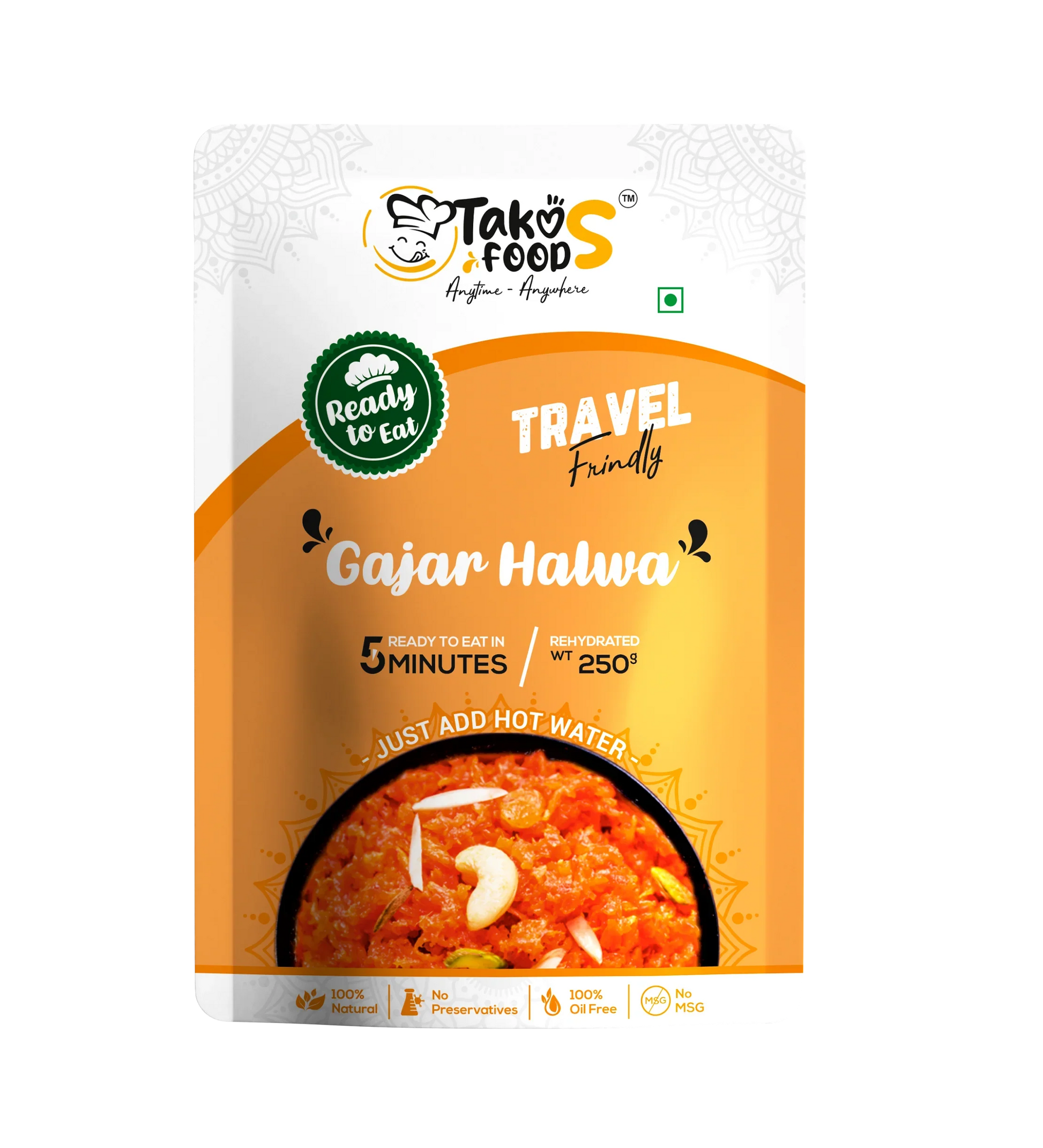 Takos Food Gajar Halwa | Ready To Eat 200 gms