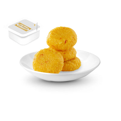 Das Pendawala Kesar Danedar Peda – 500g | Premium Saffron Milk Sweets | Individually Packed for Freshness