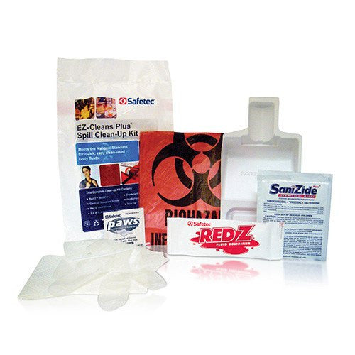 EZ Spill Blood and Body Fluid Biohazard Clean Up Kit, OSHA Compliant by Safetec 17121