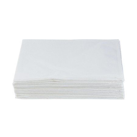 Pillow Cases, Disposable, Tissue/Poly, 2-Ply, White, 21" x 30", 100/cs
