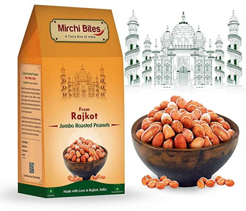 mirchi bites Rajkot Roasted Jumbo Peanuts  (180 g)