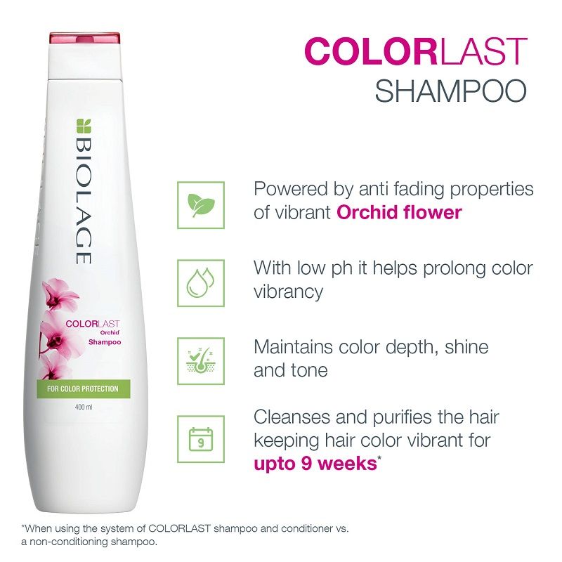 Matrix Biolage Colorlast 2-Step Professional Regime, Protects Colored Hair, Shampoo + Conditioner
