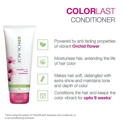 Matrix Biolage Colorlast 2-Step Professional Regime, Protects Colored Hair, Shampoo + Conditioner
