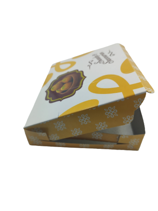 Empty DIY Sweets Gift Box For Diwali, Chocolate, Snack & Return Gifts (Yellow) Size 1 Kg Storage