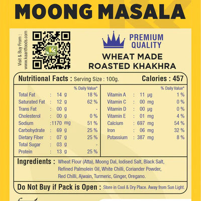 Kaant Foods Moong Masala Khakhra | 200 gms
