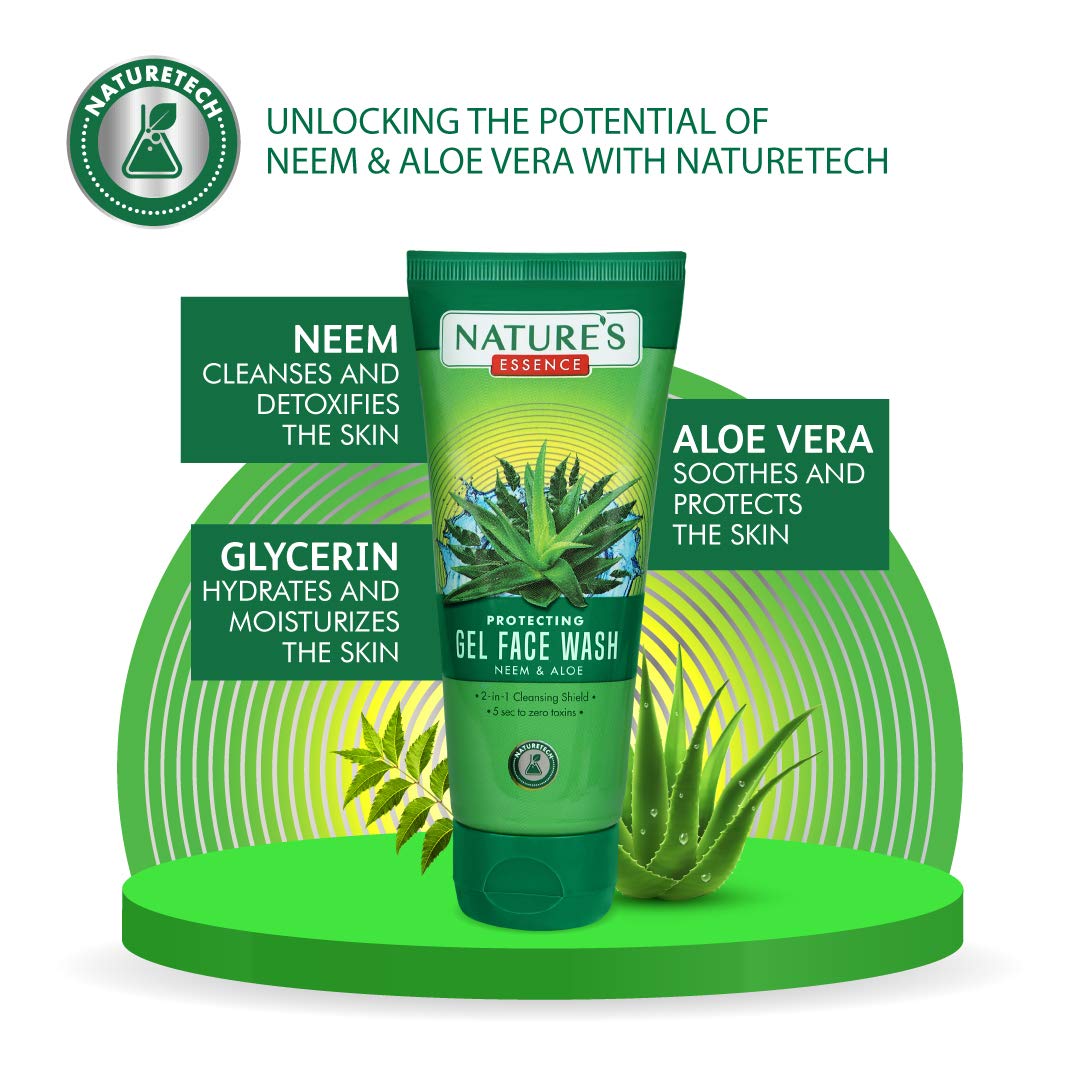 Nature's Essence Protecting Gel Face Wash - Neem & Aloe