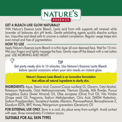 Natures Essence Lacto Bleach Natural Milk & Honey Bleach Without Activator