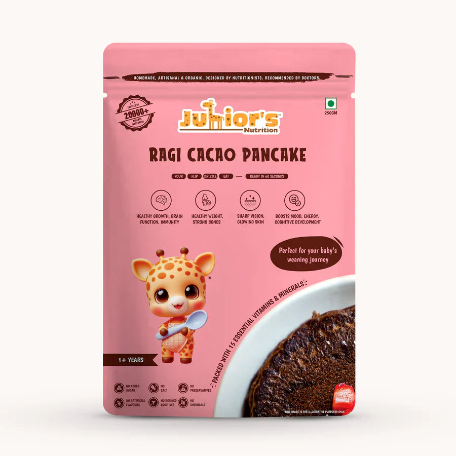 Junior's Nutrition Ragi Cacao Pancake For Young Kids (1+ Years) | 400 gms
