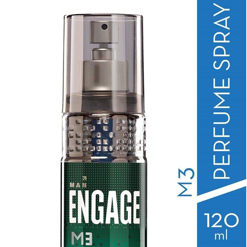 Engage M3 Perfume Spray for Men Fresh and Minty Fragrance, Skin Friendly Long Lasting (120 ml)