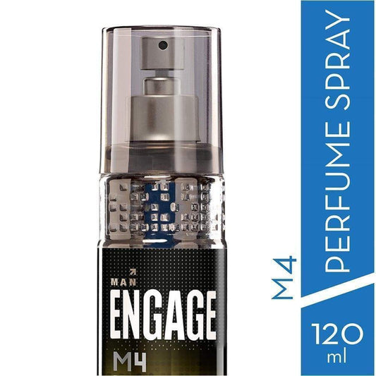 Engage M4 Perfume Spray for Men Spicy and Lavender Fragrance, Long Lasting (120 ml)