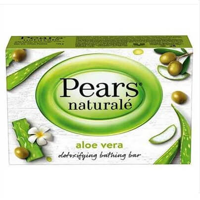 Pears Naturale Aloe Vera Detoxifying Bathing Bar, For Refreshed Skin