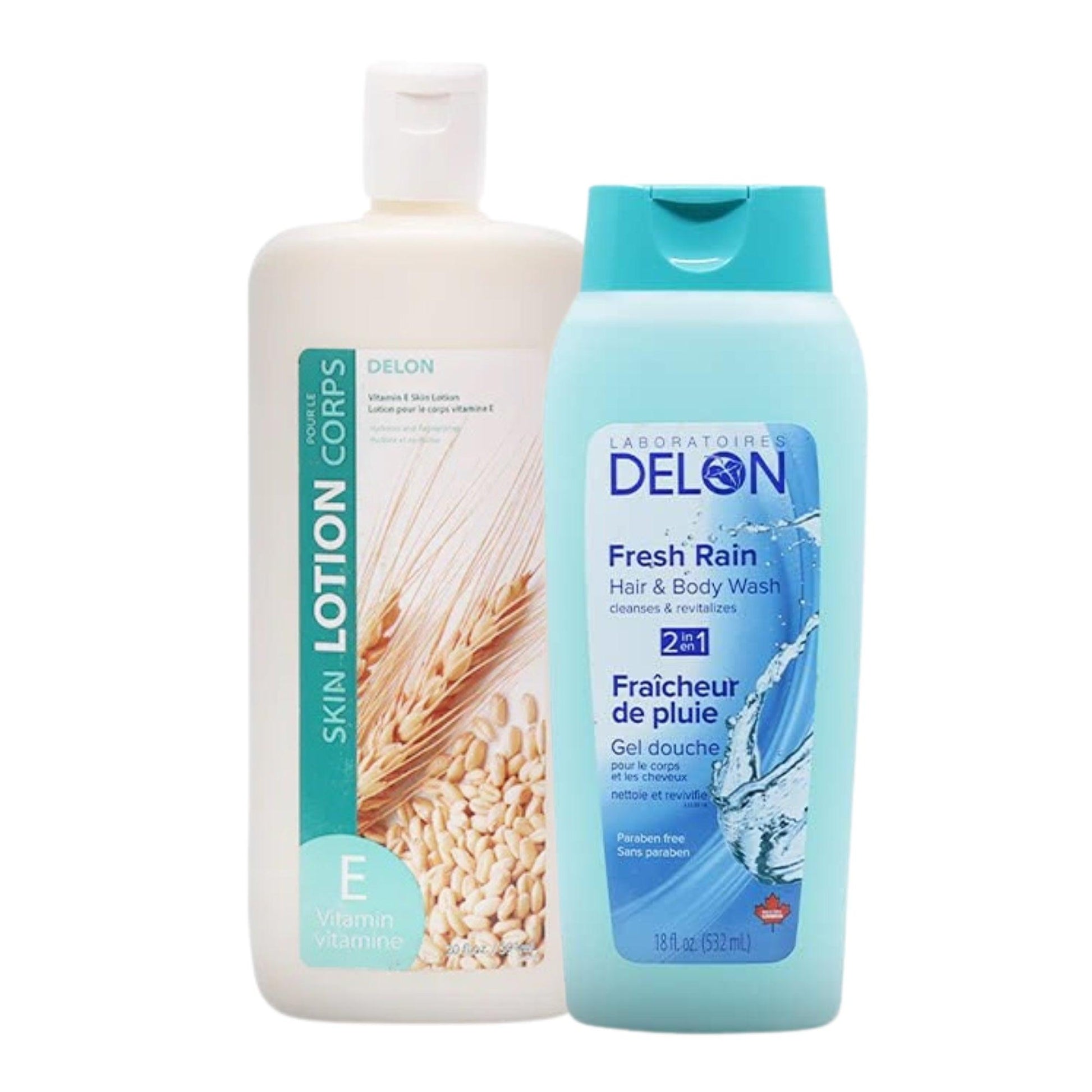 Fresh Rain Body Wash And Vitamin E Skin Lotion