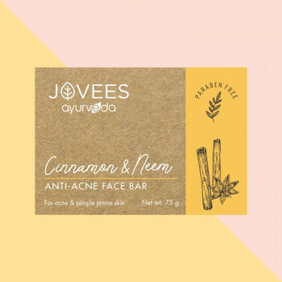 Jovees Cinnamon & Neem Anti Acne Face Bar Soap (75 gm)