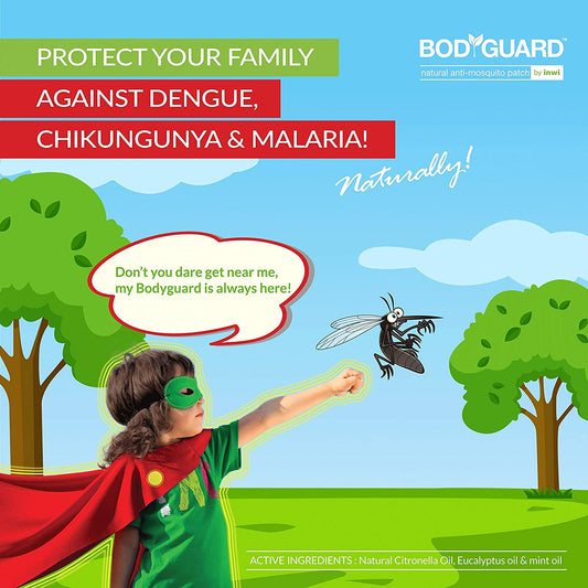 BodyGuard Natural Anti Mosquito Repellent Patches - 20+4 Patches