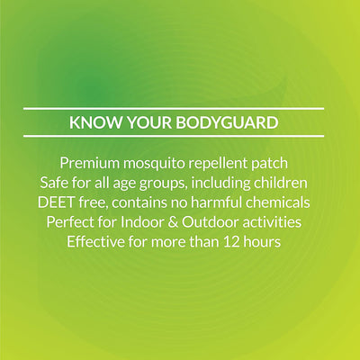 BodyGuard Natural Anti Mosquito Repellent Patches - 20+4 Patches