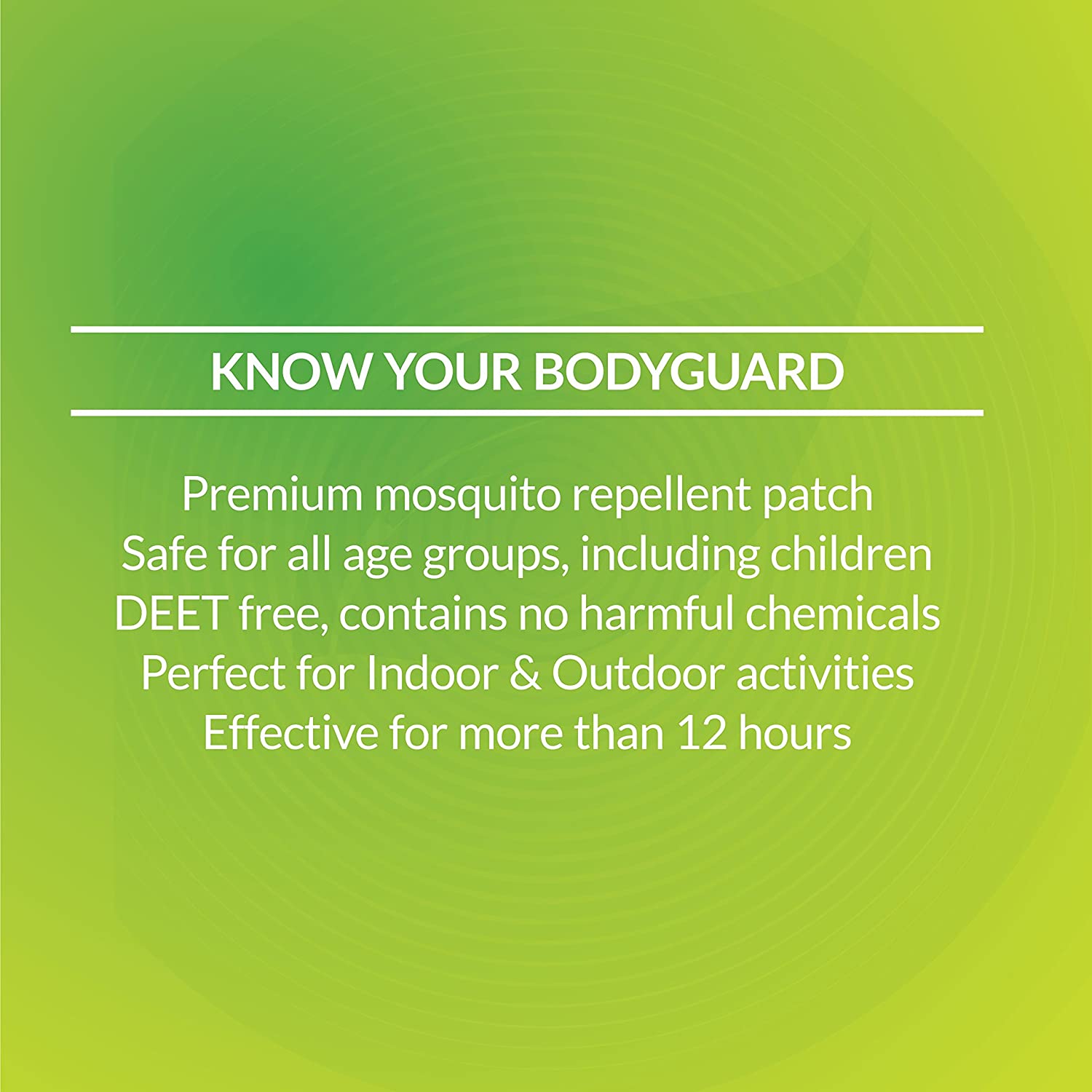 BodyGuard Natural Anti Mosquito Repellent Patches - 20+4 Patches