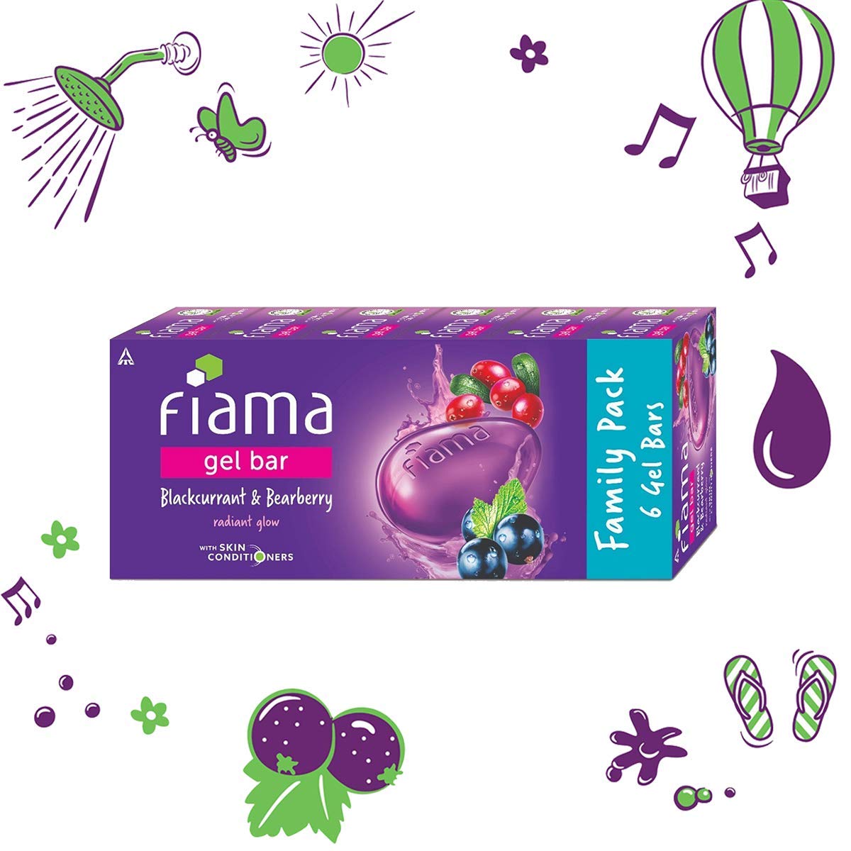 Fiama Gel Blackcurrant & Bearberry Bar