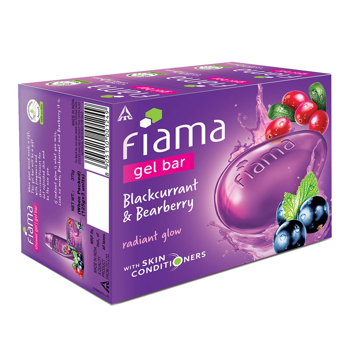 Fiama Gel Blackcurrant & Bearberry Bar