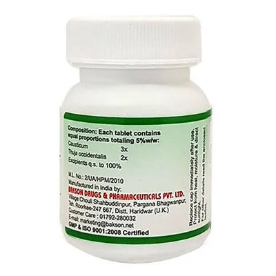Bakson's Homeopathy Wart Aid Tablets