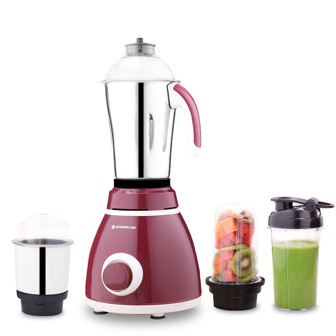 Acura Plus Mixer Grinder | 750W | 4 Jars for Blending, Dry Masala Grinding, Chutney Grinding, Smoothie | Sharp Stainless-Steel Blades | Grind Tough Ingredients | 5-Year Warranty on Motor