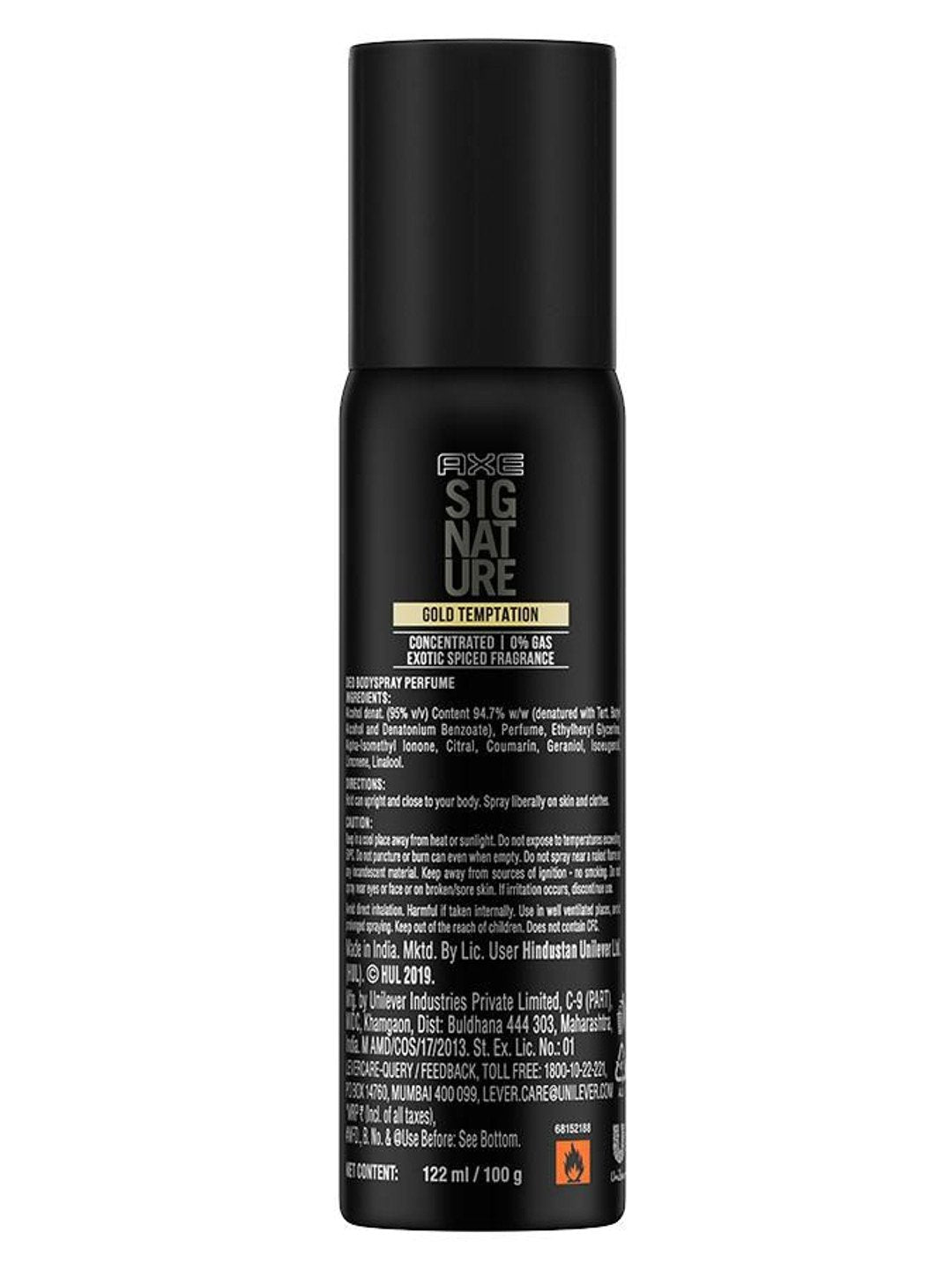 Axe Signature Gold Temptation Body Deodorant (122 ml)