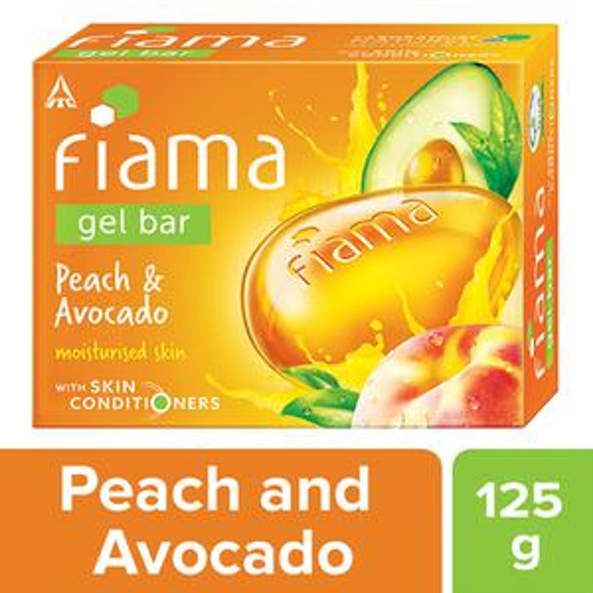Fiama Peach & Avocado Gel Bar - For Moisturisation, With Skin Conditioners