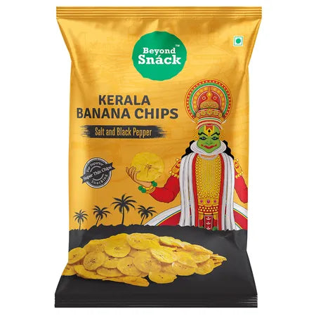 Beyond Snack Kerala Banana Chips Salt & Black Pepper - 125GM