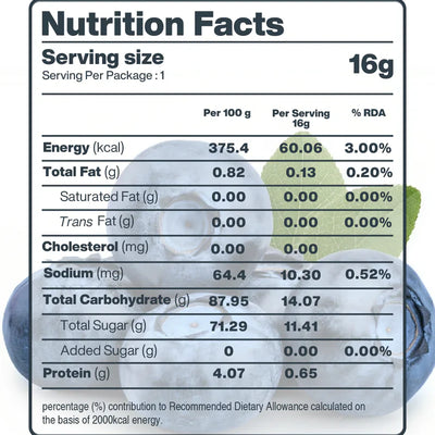 Moon Freeze Dried Blueberry | 16 gms
