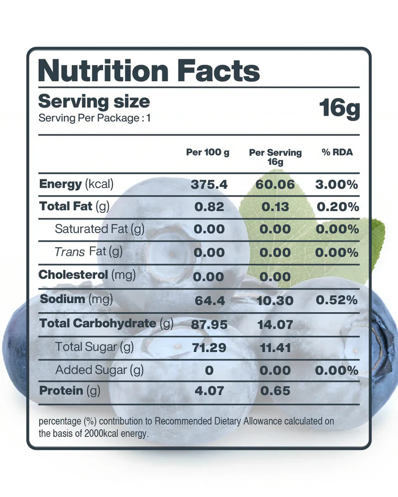 Moon Freeze Dried Blueberry | 16 gms