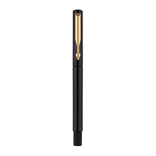 Parker Vector Standard  Gold Trim  Roller Ball Pen - Blue Ink, Pack Of 1