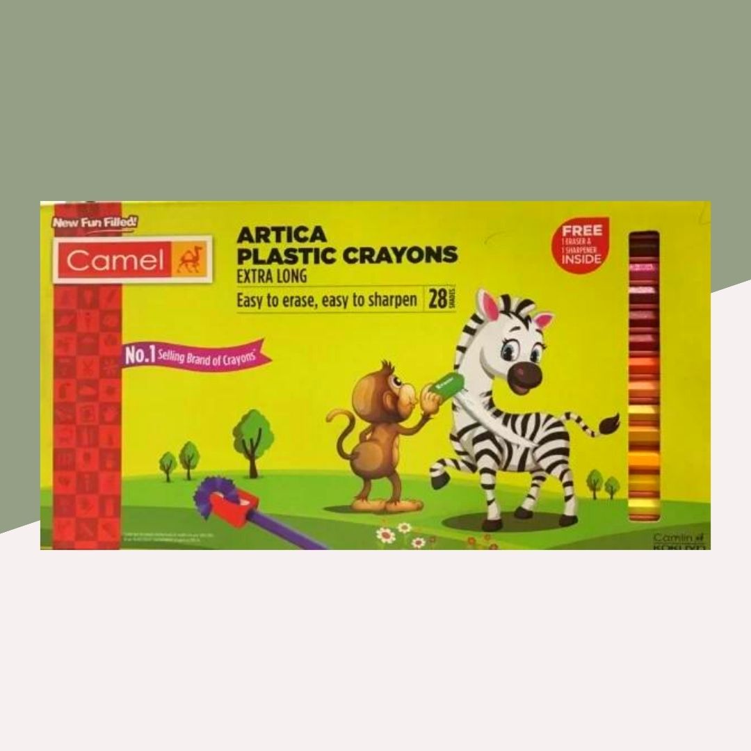 Camel Artica Plastic Crayon ( Pack Of 28 Shades )