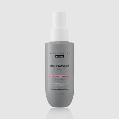 Bare Anatomy Heat Protection Spray Serum| Controls Frizz for up to 24 Hrs | Vitamin E, Pea Protein & Veg Keratin Enriched | Paraben Free | For Women & Men | Vegan |230 °C Heat Protection 150 ml