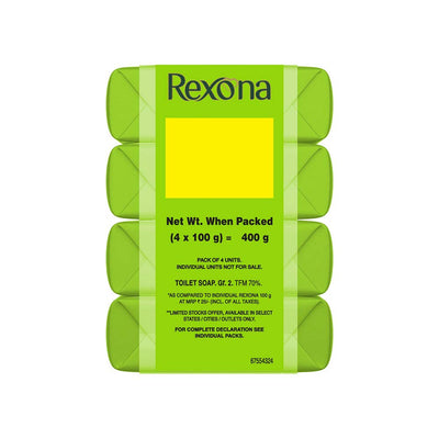Rexona Coconut and Olive Oil Soap (100 gm, Pack of 4)
