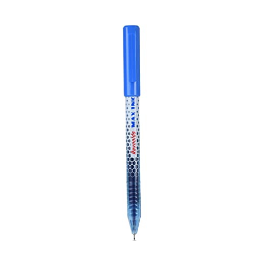 Reynolds Maxink 0.5mm Ball Pen - Blue Ink, Pack of 10