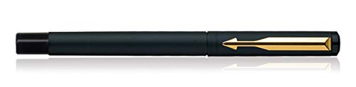 Parker Vector Gold Trim Roller Ball Pen - Blue Ink, Pack Of 1