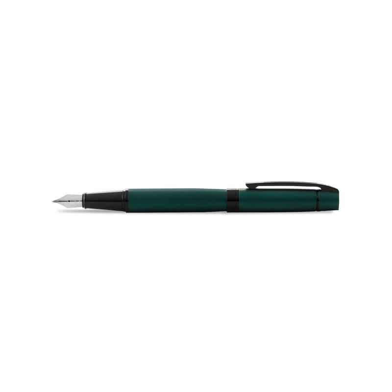 Sheaffer Gift 300 Lacquer Fountain Pen Matte Green with Polished Black Trim | Medium Nib | Premium Pen Gift Set