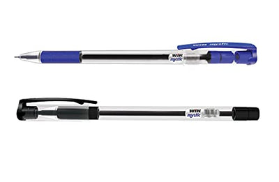 Win Mystic Ball Pens | 20 Pcs (10 Blue Ink, 10 Black Ink) | 0.7mm