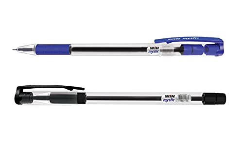 Win Mystic Ball Pens | 20 Pcs (10 Blue Ink, 10 Black Ink) | 0.7mm