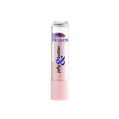 Blue Heaven Jelly & Butter Moisturising Lip Balm, Hydrating Tinted Lip Balm with Jojoba Oil, Shea Butter & Vitamin E for Dry & Chapped Lips, Caramel Brown, 3g