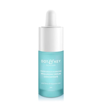 Dot & Key Hydrating Hyaluronic Acid Serum With Vitamin C + E | For Plump, Glowing Skin | Face Serum for Dry Skin, Oily & Normal Skin | With Ceramide & Acai Berry | 30ml