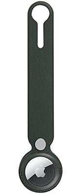 Bounceback Premium P.U Leather Loop Hook for Case Cover Holder for Apple Airtag 2021- Green